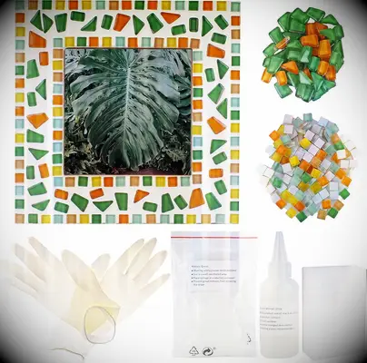 DIY mosaic picture frame kit for couples date night