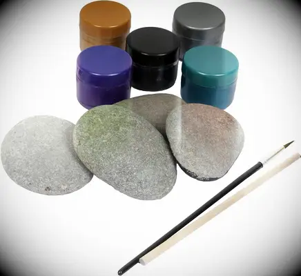 DIY metallic rock painting kit for couples date night