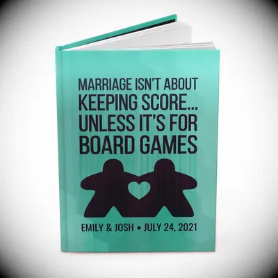 Board game score keeping journal for couples. 