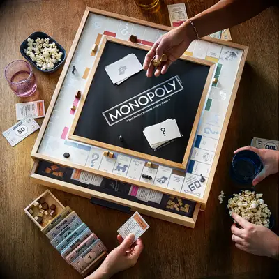 Luxury Monopoly game idea from Food52. 