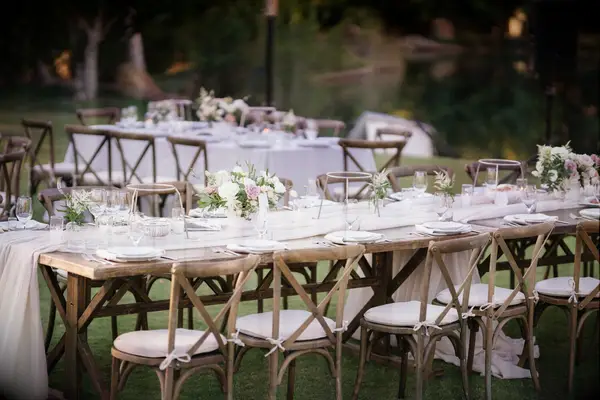 Destination wedding reception in Greece
