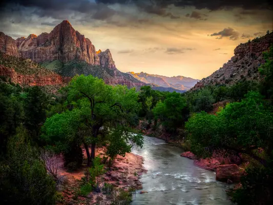 River through Zion National Park, Utah