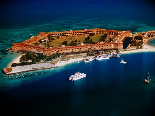 Aerial view of Fort Jefferson