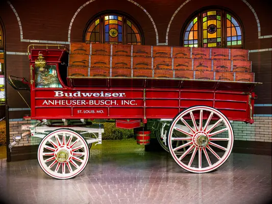 Budweiser beer vintage cart
