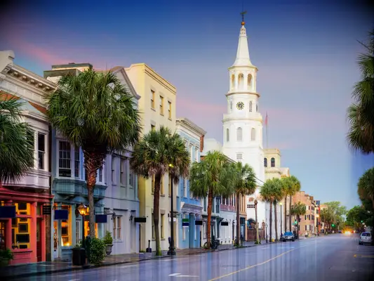 Quiet street in Charleston