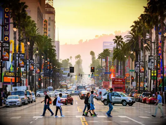 Hollywood Boulevard in LA