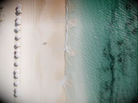 Best honeymoon destination - gorgeous anguilla beach caribbean blue honeymooners