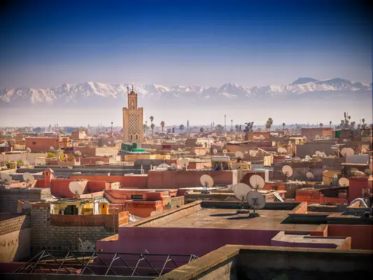 marrakech and atlas mountains