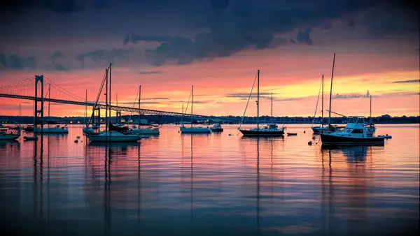 Newport Rhode Island Water Sunset