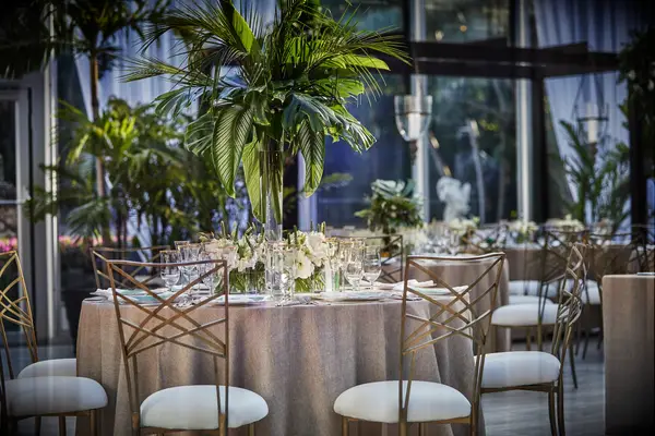 Bahamas destination wedding decor and covered venue at The Ocean Club, a Four Seasons Resort