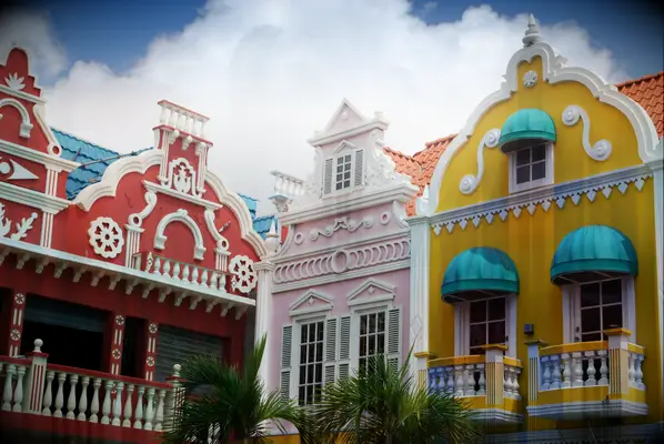 Architecture in Oranjestad Aruba
