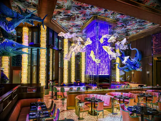 Miami Bachelorette Dinner - Sexy Fish Miami Main Dining Room