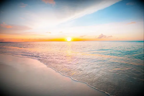 Beach Sunset Captions - A gorgeous sunset over the beach