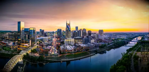 nashville at sunset