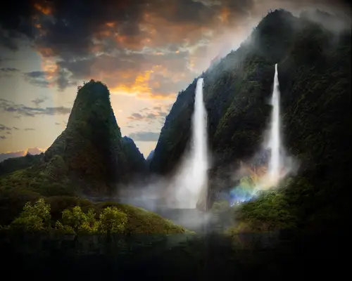 waterfall in hawaii beautiful honeymoon choice 