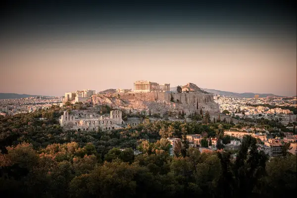 A view of the Parthenon in Athens, Greece