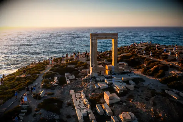 Ruins along the coastline of Naxos in Greece